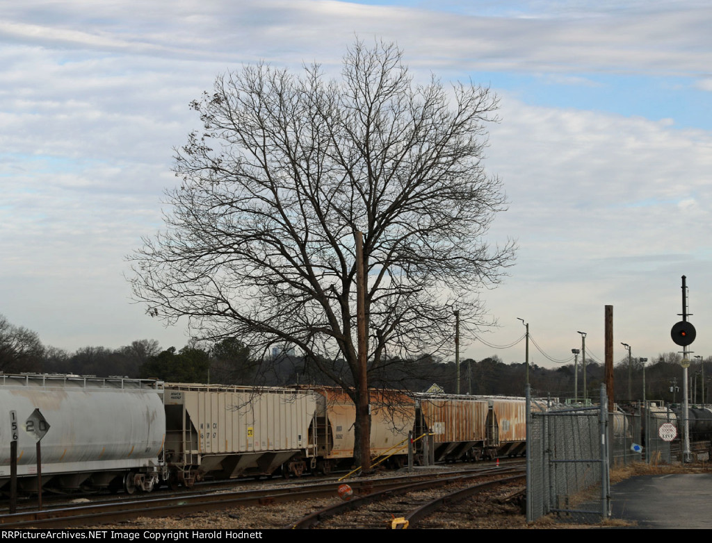 The view outside of the yard office